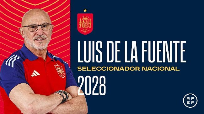 西班牙足協官宣德拉富恩特續約至2028 年薪漲至200萬歐 西班牙足協官宣德拉富恩特續約至2028 年薪漲至200萬歐