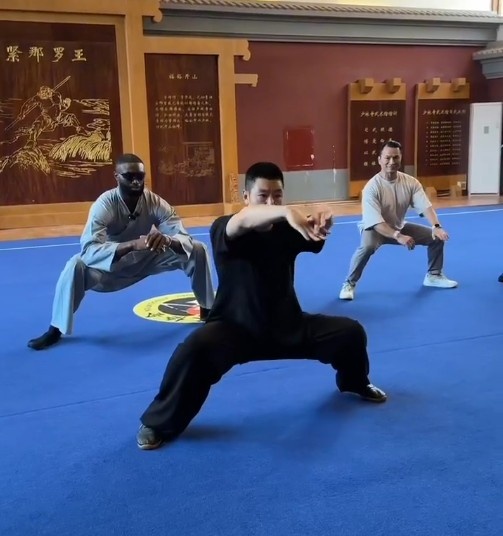 布朗少林寺習(xí)武：效仿文班亞馬？